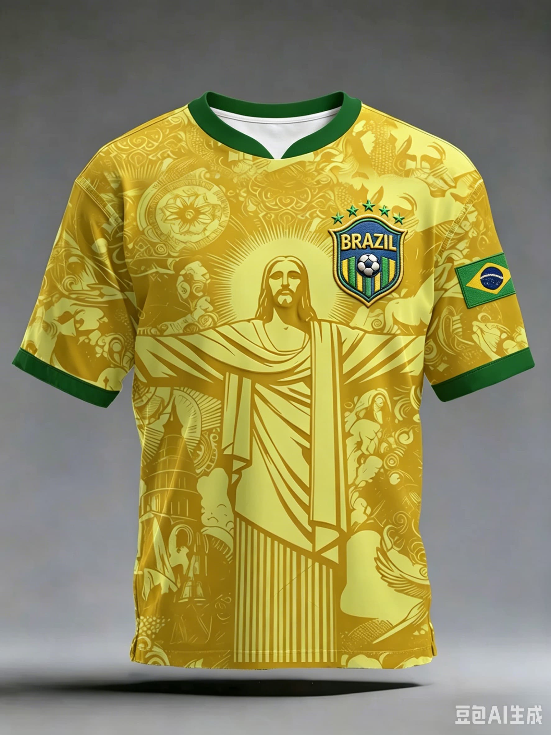 Vintage Fashion Toys - Brazil Christ The Redeemer Graphic Football