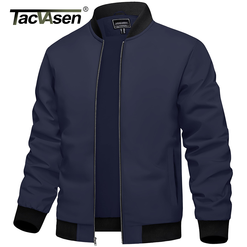 Varsity Jacket Wool - TACVASEN Men's Varsity Jacket Autumn Lightweight
