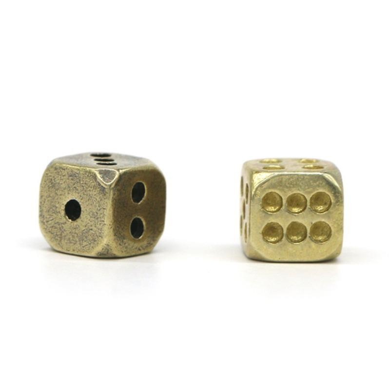 Vintage Fashion Toys - Vintage Brass Dice Home Crafts Decoration