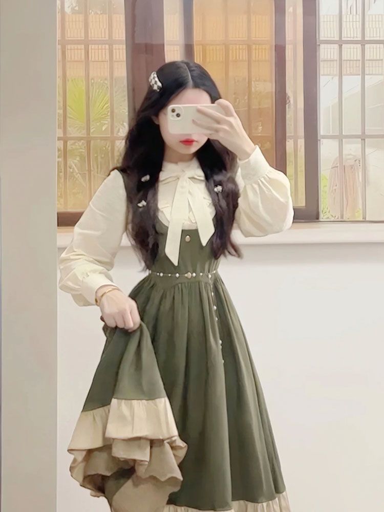 Vintage Fashion Style Female - 2025 New Japanese Korean Kawaii Preppy