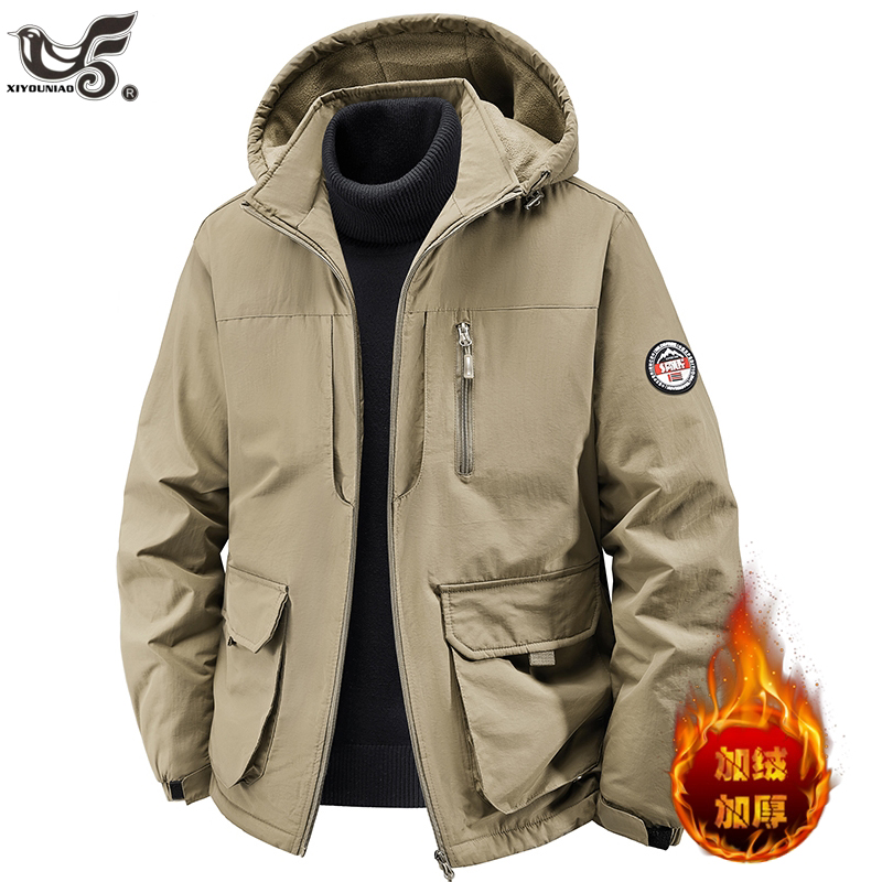 Varsity Jacket Wool - Plus Size 7XL 8XL Men Parkas