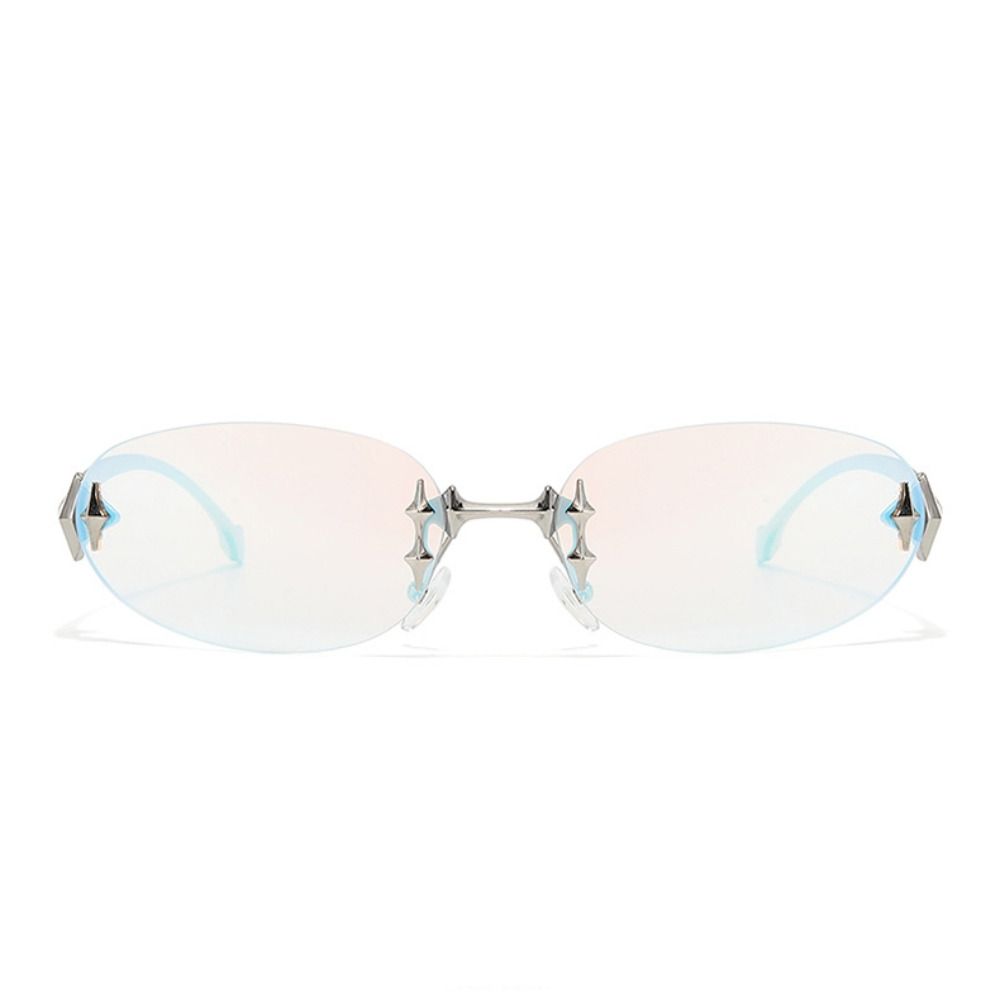 Y2K Style Frameless Sunglasses - Vintage Fashion Style Female 评论和价格