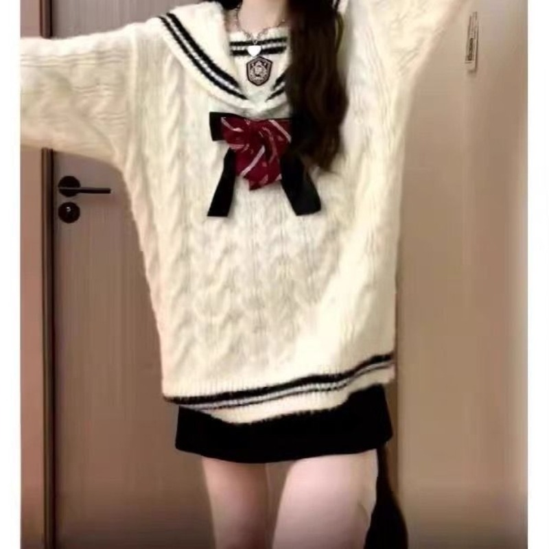 Ezgaga Knitted Sweater Women P - Vintage Fashion Style Female 评论和价格