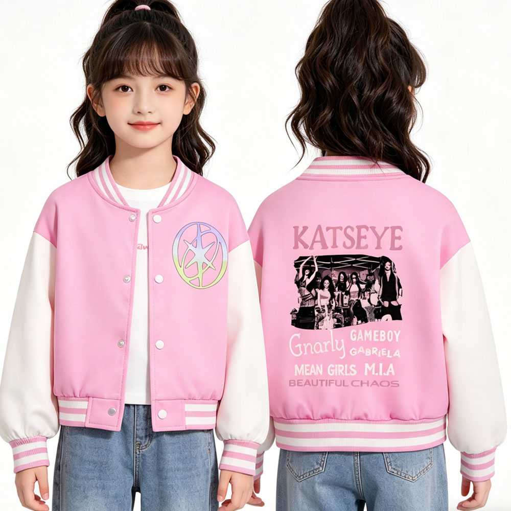 KATSEYE Printing Kids Short Ba - Varsity Jacket Wool 评论和价格