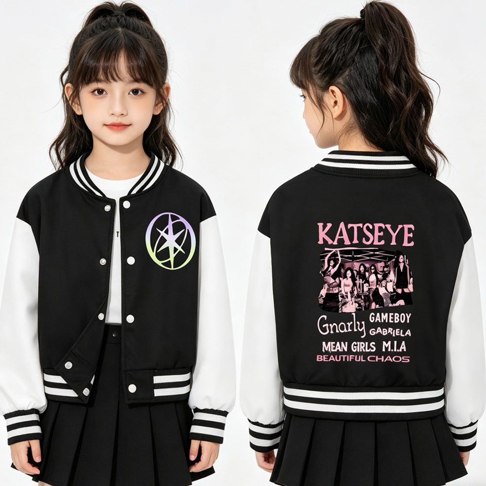 KATSEYE Printing Kids Short Ba - Varsity Jacket Wool 评论和价格