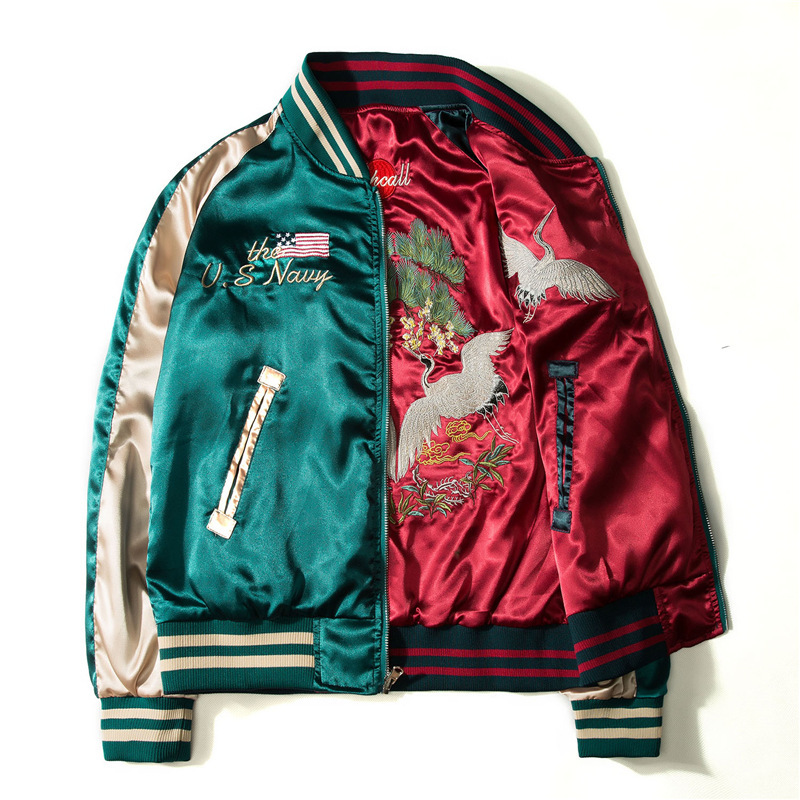 Reversible Baseball Jacket Men - Varsity Jacket Wool 评论和价格