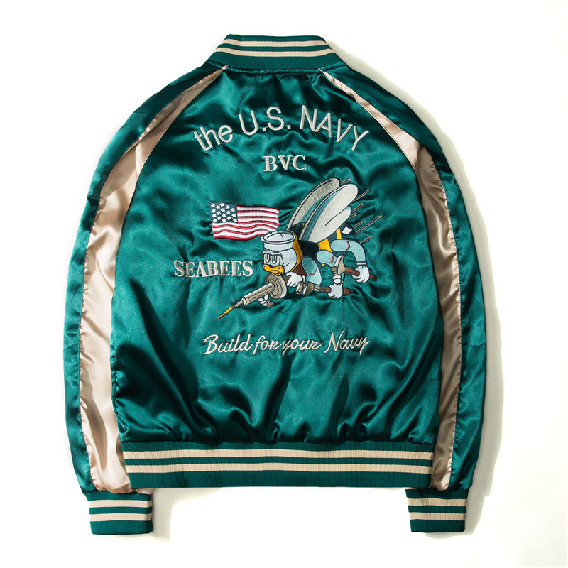 Reversible Baseball Jacket Men - Varsity Jacket Wool 评论和价格