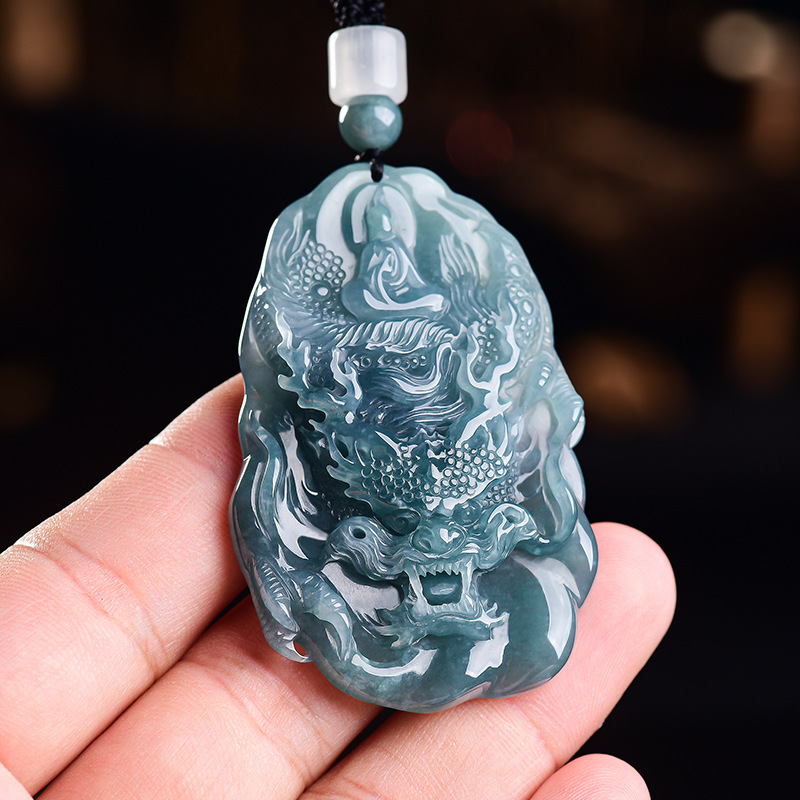 Natural Burmese Jadeite Dragon - Vintage Fashion Designers 评论和价格