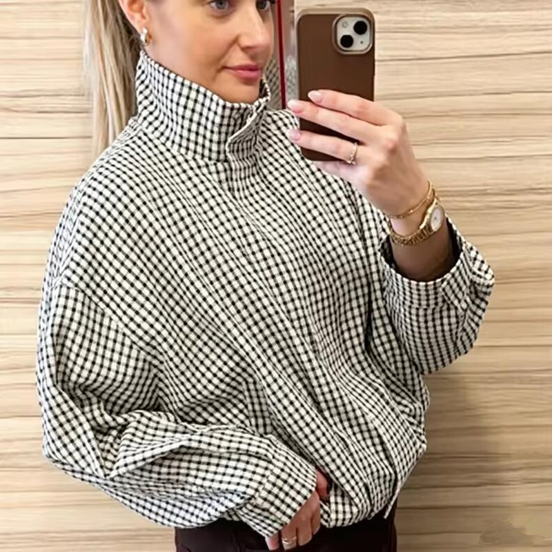 Plaid Bomber Jacket Women Demi - Varsity Jacket Wool 评论和价格