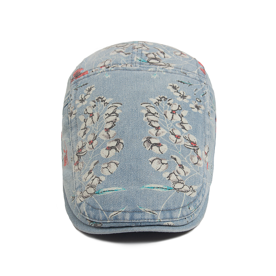 New Vintage Print Denim Beret  - Vintage Fashion Nz 评论和价格