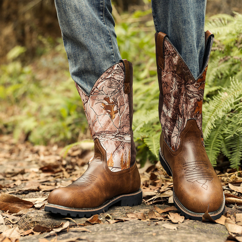 Large Size 48 Men's Boots Clas - Vintage Fashion Prints 评论和价格
