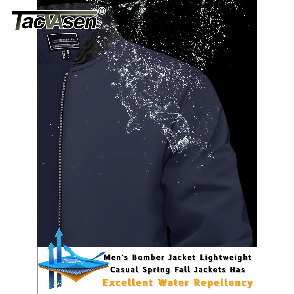 TACVASEN Men's Varsity Jacket  - Varsity Jacket Wool 评论和价格