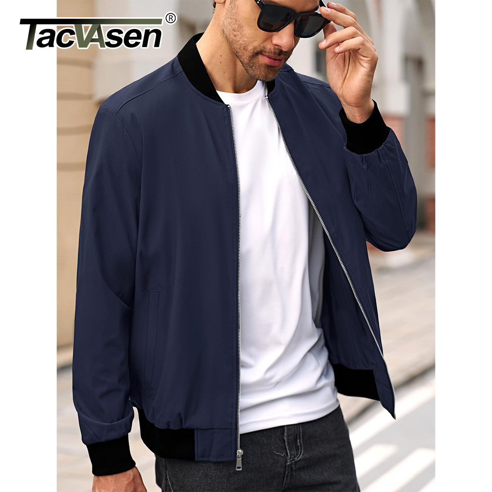 TACVASEN Men's Varsity Jacket  - Varsity Jacket Wool 评论和价格