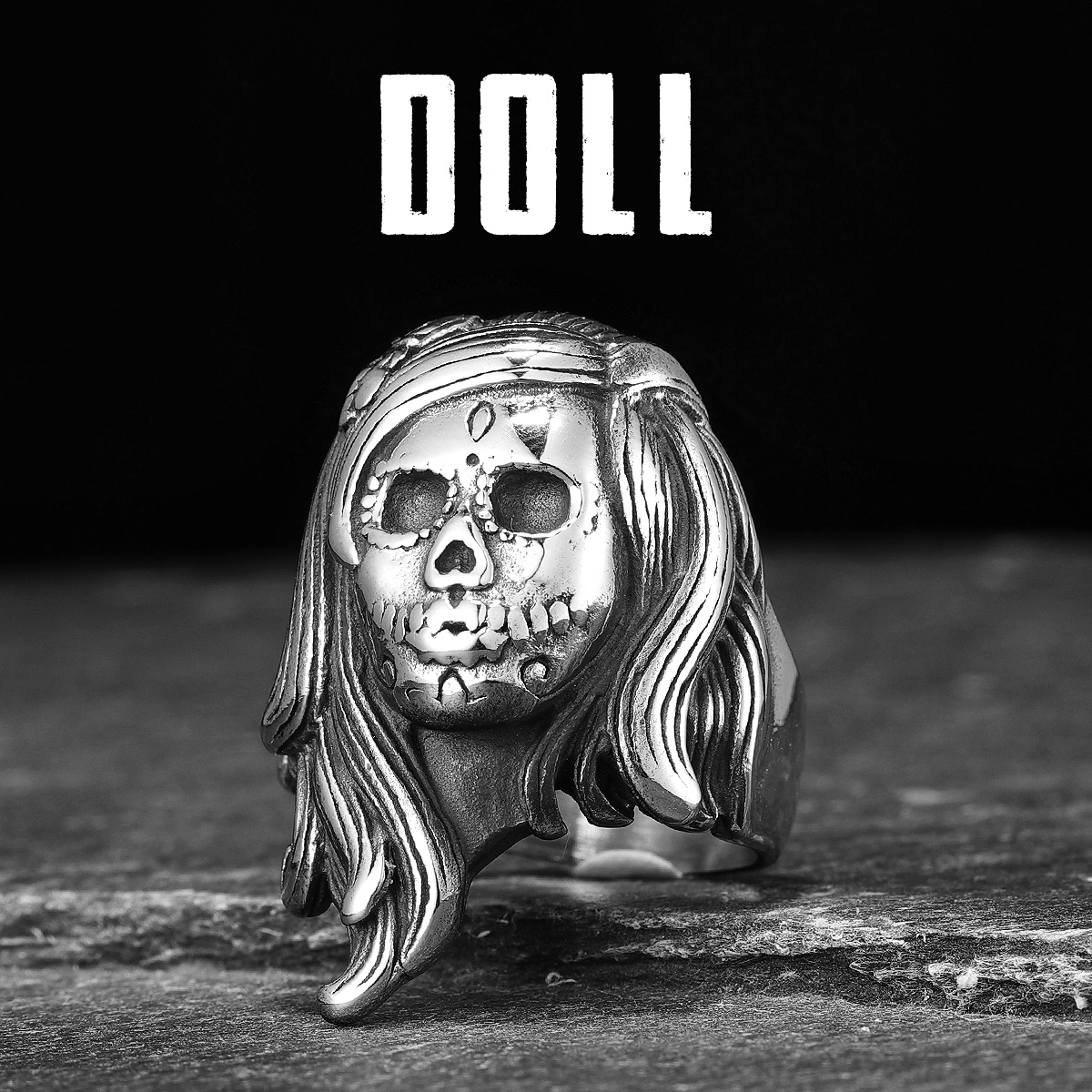 Gothic Horror Doll Skull Men R - Vintage Fashion Stuff 评论和价格