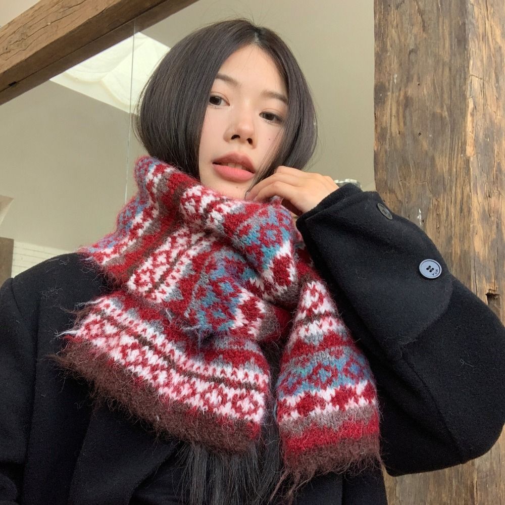 Fashion Warm Jacquard Knitted  - Vintage Fashion Faire 评论和价格