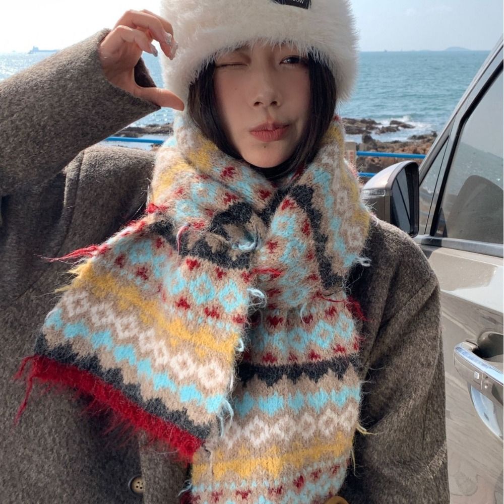 Fashion Warm Jacquard Knitted  - Vintage Fashion Faire 评论和价格