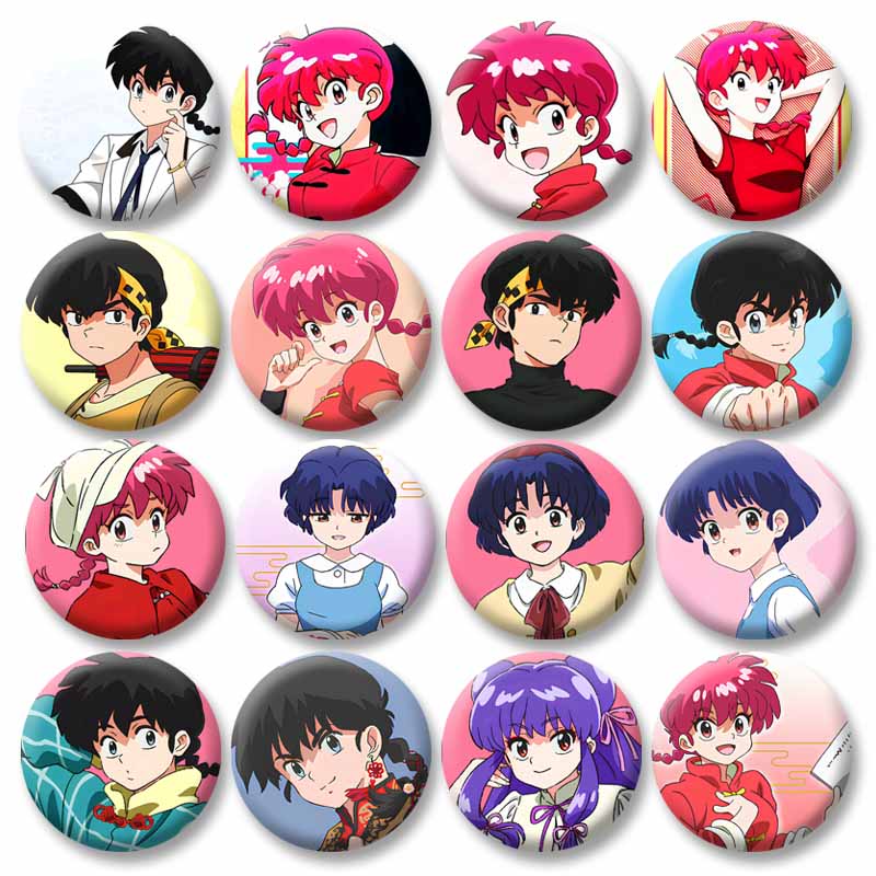 Vintage Anime Ranma ½ Button B - Vintage Fashion Toys 评论和价格