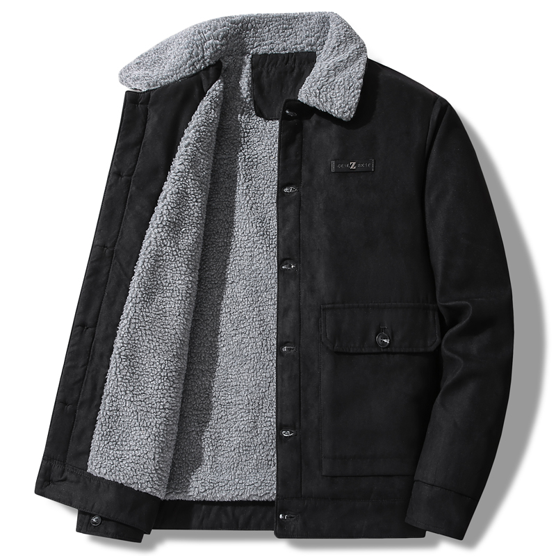 Men's Suede Jacket Autumn Retr - Varsity Jacket Wool 评论和价格