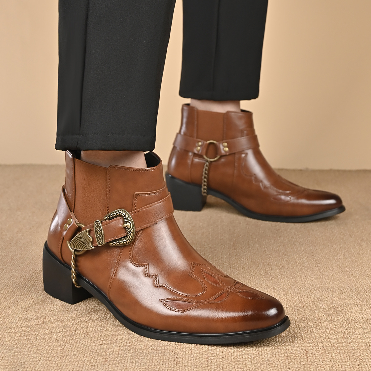 Fashion 2026 Men's Vintage Cow - Vintage Fashion Designers 评论和价格