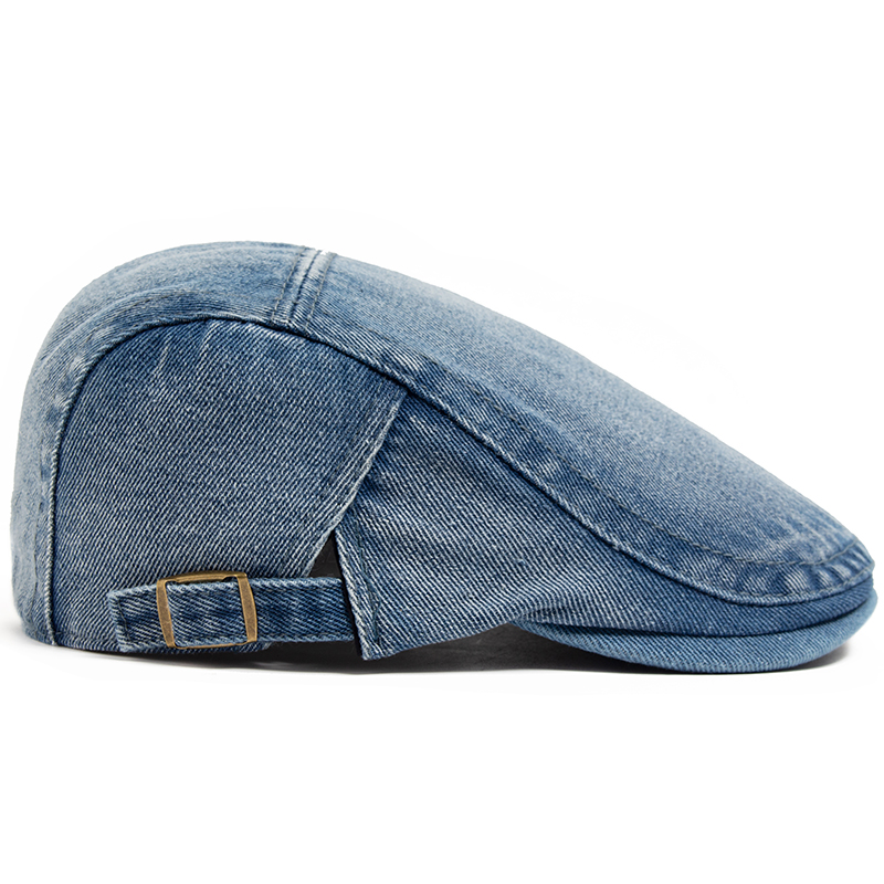 New Denim Cotton Beret Men Vin - Vintage Fashion Nz 评论和价格