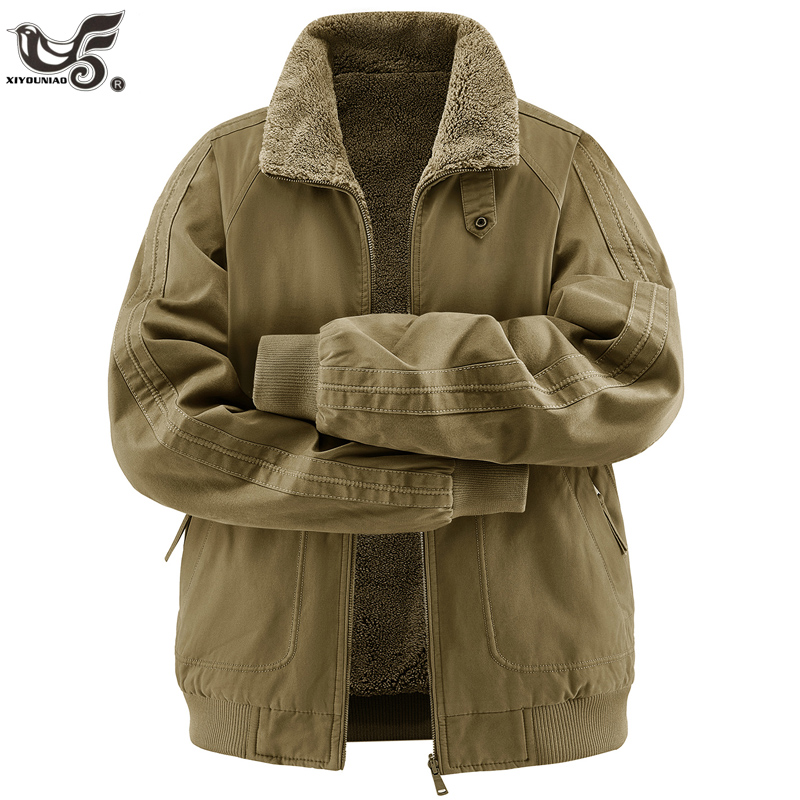 New Winter Fleece Jackets Men' - Varsity Jacket Wool 评论和价格