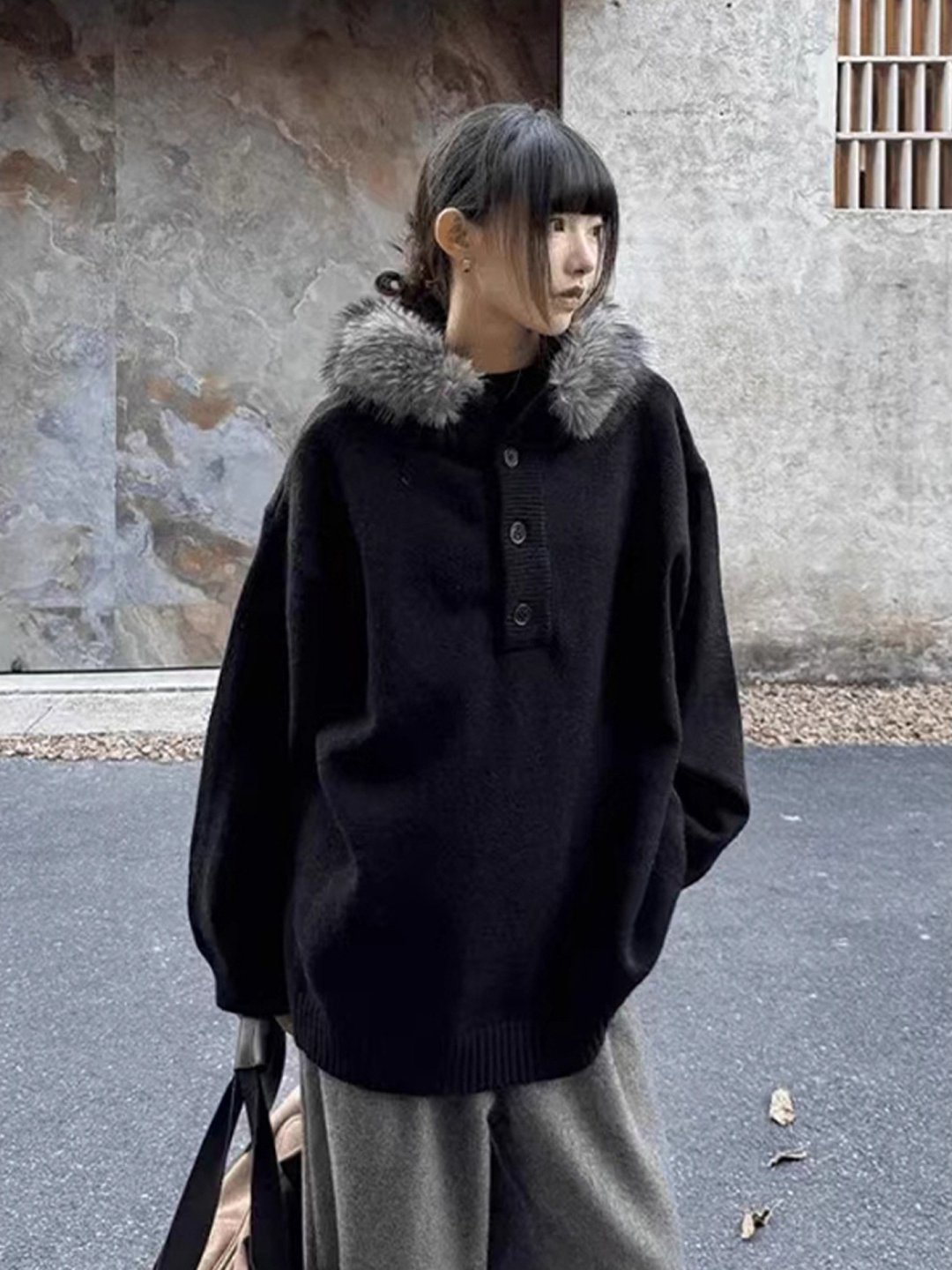 Fur Collar Brown Jackets Mens  - Varsity Jacket Wool 评论和价格